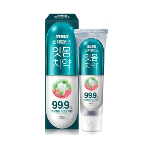 애경 2080 진지발리스 허벌민트 치약 150g (4개)