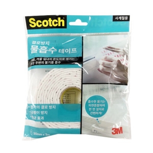 3M 스카치 결로 방지 물흡수 테이프 2400 물먹는 항균 샷시 창문 문틀 물기 곰팡이