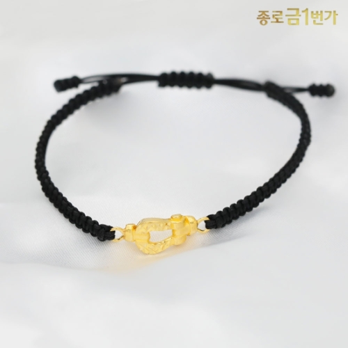 F 컷팅 매듭 팔찌 3.75g