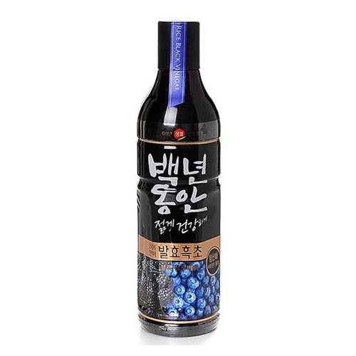 샘표식품 백년동안 발효흑초 블랙 블루베리 900ml (1개)_이미지