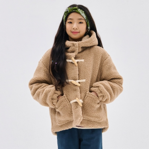 오션스카이 여아 더플 후드 크롭 점퍼-DFJG4373D0X