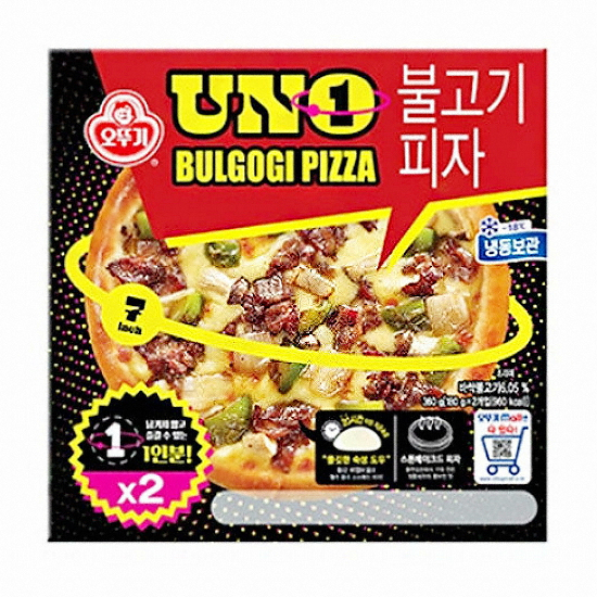 오뚜기 UNO 불고기 피자 360g (1개)