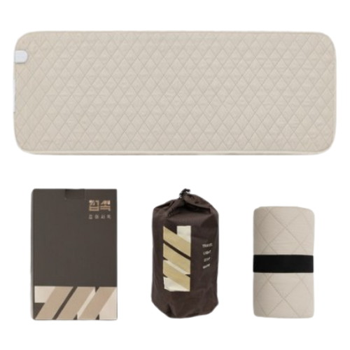 접쏙 휴대용 베이지 탄소매트