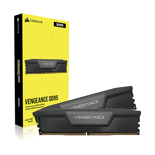 CORSAIR DDR5-6000 CL40-40-40-77 VENGEANCE BLACK 패키지 (64GB(32Gx2))
