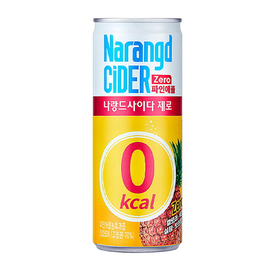 동아오츠카 나랑드 사이다 제로 파인애플 245ml (10개)_이미지