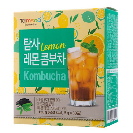 쿠팡 탐사 레몬 콤부차 30T (6개)_이미지