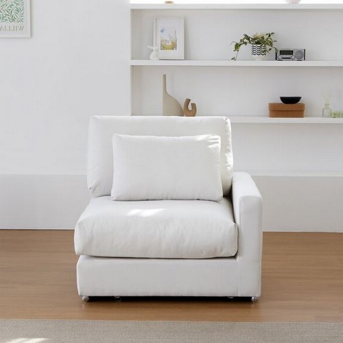 오뉴 클래식 덕다운 모듈형 아쿠아텍스 패브릭 소파 1인용