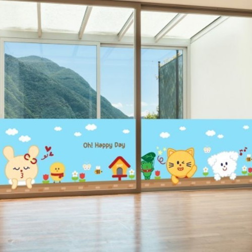 낭만창고 뮤럴실사 시트지 오 해피데이 nang366 (1장, 100cm x 100cm)_이미지