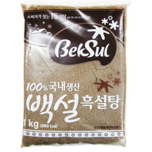 백설 흑설탕 1kg (5개)_이미지