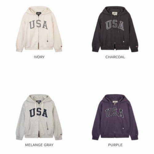 후아유 USA Over fit Hood Zip-up WHMZG2291U