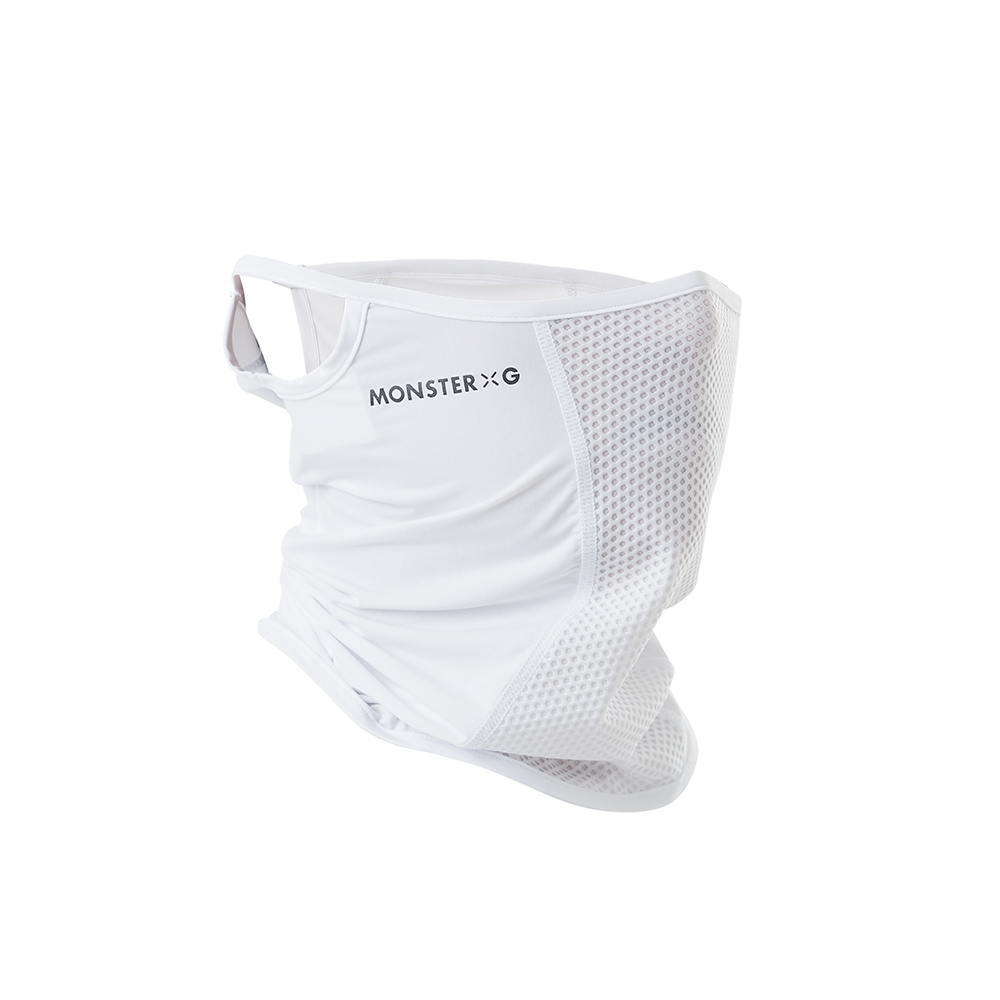 몬스터지 UV쉴드 페이스 냉감 마스크 로고 화이트 MA23LMW-151_이미지