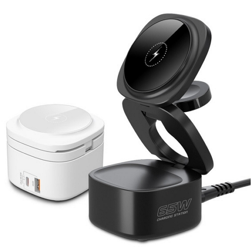 아임커머스 UM2 PD 65W 맥세이프 무선충전기 UMAC-MF65W3in1 (갤럭시/애플워치용)_이미지