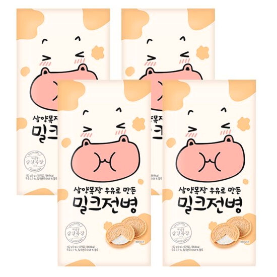 삼양식품 삼양목장 우유로 만든 밀크전병 18개입 162g (4개)_이미지