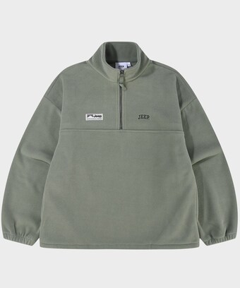 JEEP <b>에센셜</b> 스몰로고 <b>하프</b><b>집업</b> 플리스 JR5TSF192OL