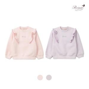 페리미츠 아동 여아 트윙클 배색 기모 티셔츠 P2445T184