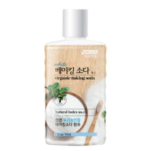 애경 2080 퓨어 베이킹소다 가글 클린민트 750ml (4개)