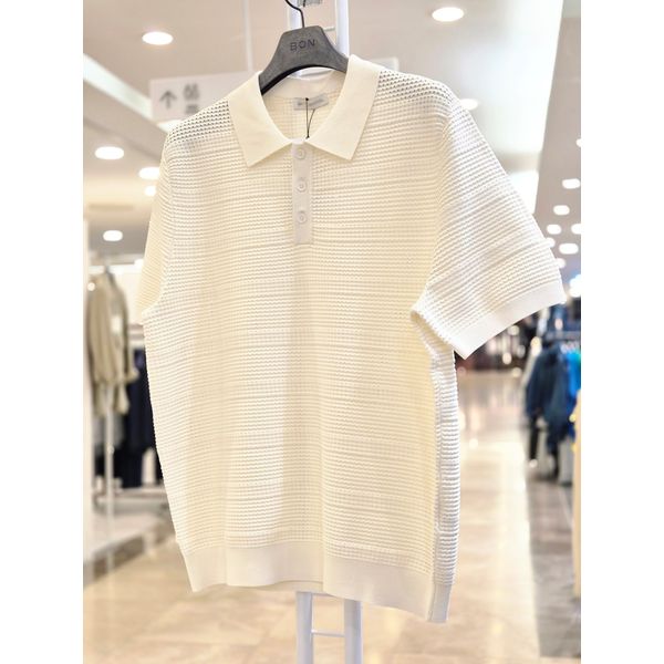 BON 반팔 카라 니트 3종 아일렛 솔리드 펀칭 티셔츠 BNEMSW870 / BNEMSW871 / BNEMSW872