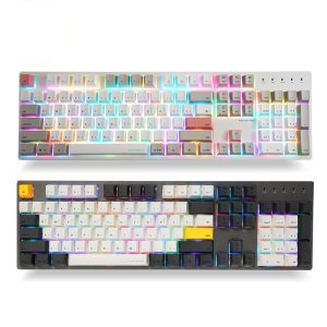 웨이코스 씽크웨이 토체프 RGB D&T 콜라보 체리 키보드 (웜톤베이지, 저소음 적축)