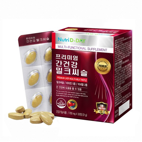 뉴트리디데이 프리미엄 간건강 밀크씨슬 30정 (3개)