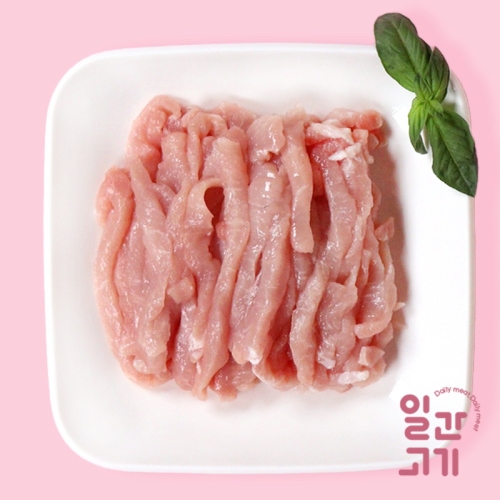 일간고기 무항생제 한돈 등심 잡채용 500g (1개)