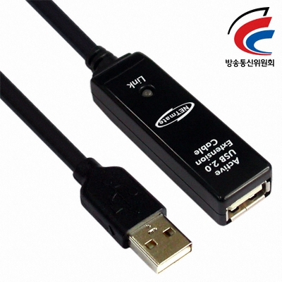 강원전자 NETmate CBL-203 USB2.0 무전원 리피터 케이블 [5m]