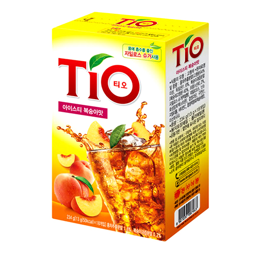 동서식품 아이스티 티오 복숭아맛 18T (3개)_이미지