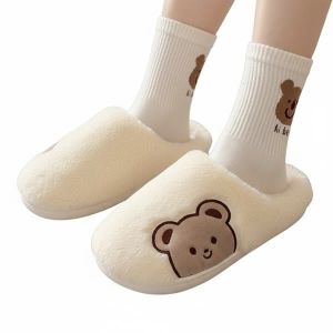 홀리지 로일러 겨울 곰돌이 털 룸슈즈 실내화 1049147_이미지