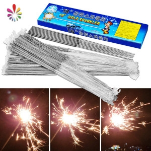 18인치 골든 스파클라 10개 철사불꽃 반짝이 스파클러 폭죽 장난감용 불꽃놀이