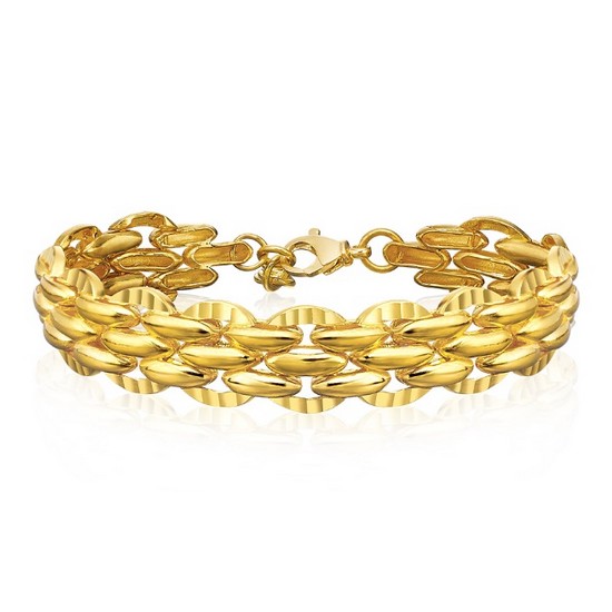 수앤진골드 샤인 볼륨 체인 팔찌 37.5g_이미지