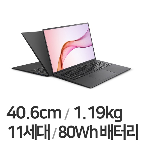 LG전자 2021 그램16 16ZD90P-GX5BK (SSD 1TB + SSD 500GB)_이미지