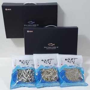 우체국쇼핑 통영멸치 3종 선물세트 2호 대멸치200g+중멸치200g+세멸치250g