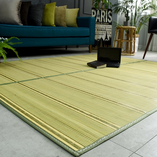 미니멈룩 그린무스 체크 대나무자리