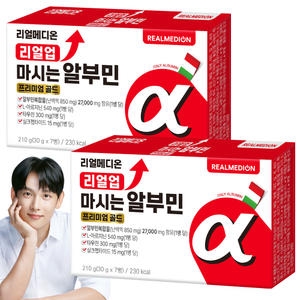 리얼메디온 리얼업 마시는 알부민 프리미엄 골드 30g 7병 (2개)_이미지