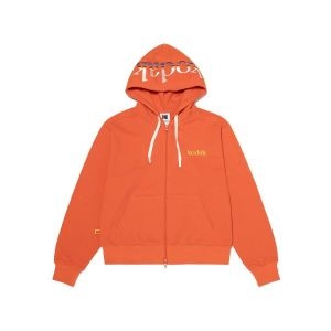 레인보우 빅로고 후드 집업 우먼 ORANGE 187993