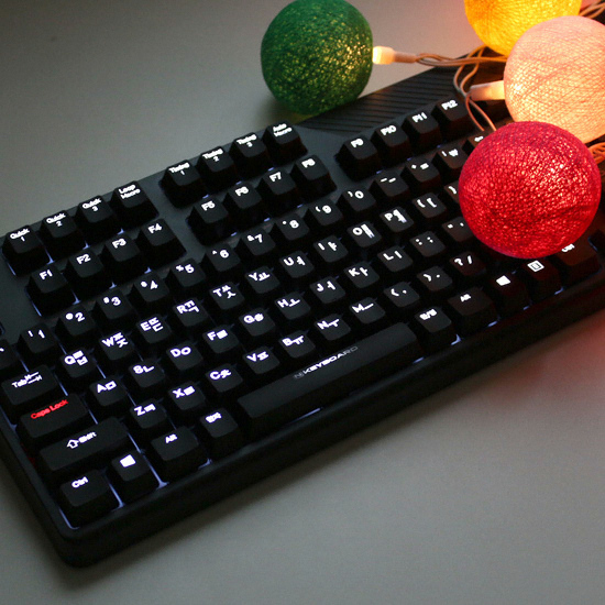스카이디지탈 NKEYBOARD 메카닉 LED (레드, 저소음 적축)_이미지