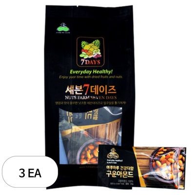 넛츠팜 구운아몬드 210g (3개)_이미지