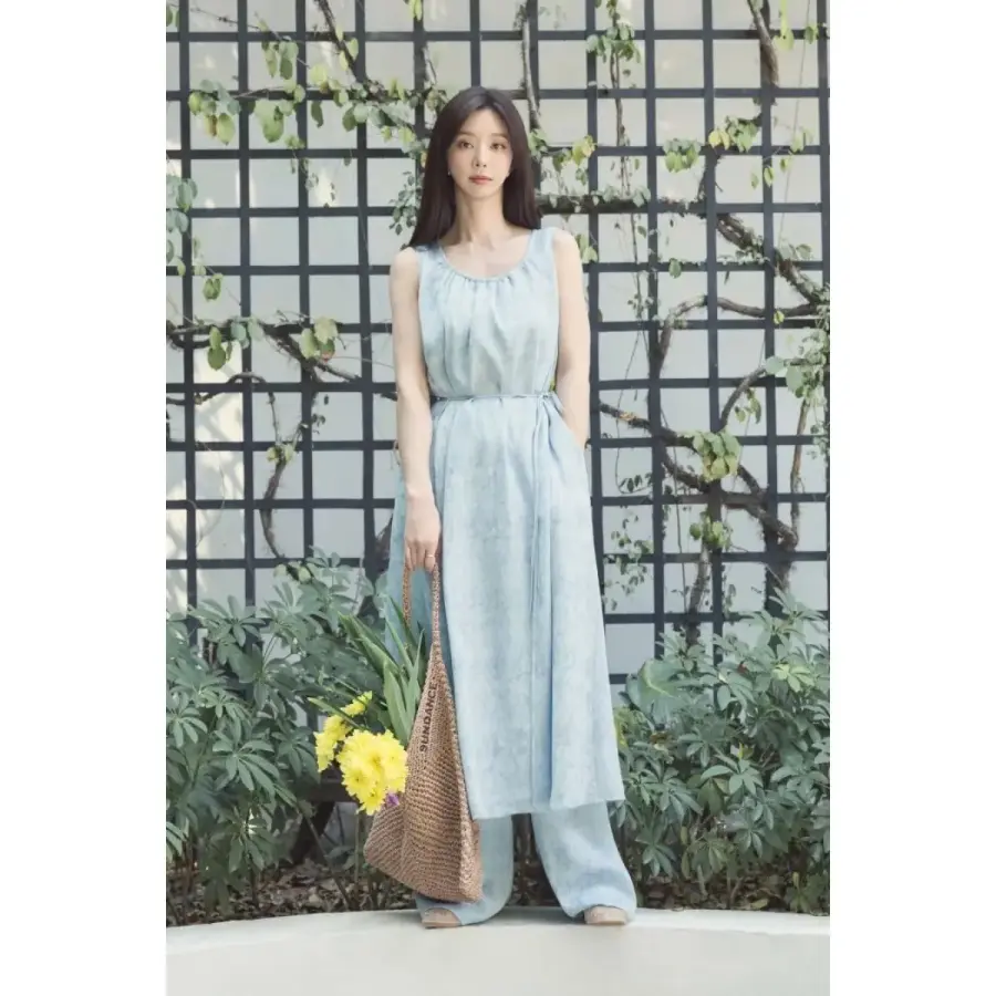 SISLEY 자카드 턱 셔링 볼륨 원피스SAOP41631 SAOP41631JEL 1138260