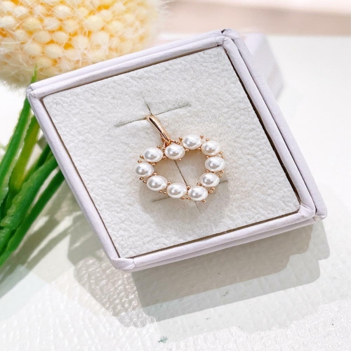 로이드 로이드 하트 진주 비쥬참 14K Gold 펜던트 LPP21044G_이미지