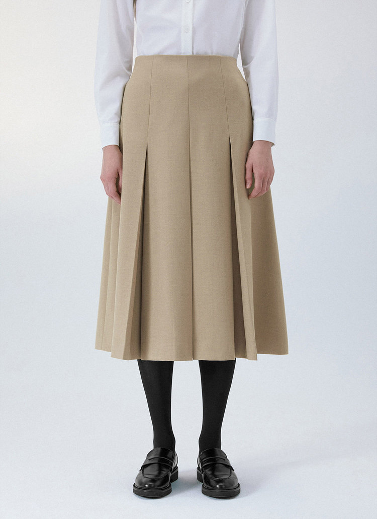 인동에프엔 리스트 여성 클래식 플리츠 스커트 TWWSKO80020