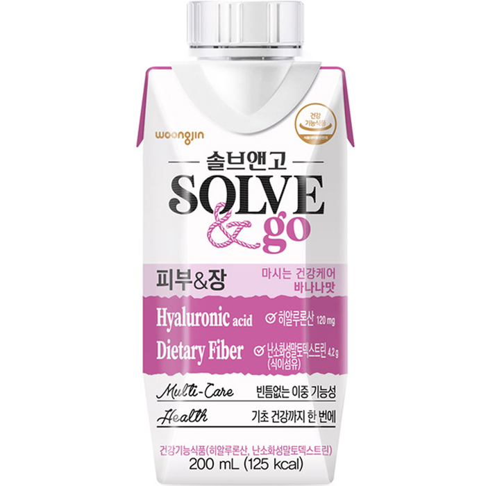 웅진  솔브앤고 피부&장 200ml 18팩 (1개)