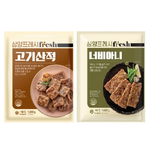 삼양식품 고기산적 1kg+너비아니 1kg 2개 1kg_이미지