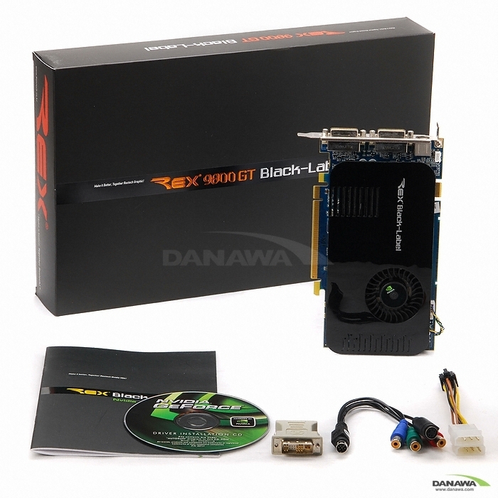 Rextech 블랙라벨 지포스 9800GT 오버클럭킹 512MB 쿨러마스터_이미지