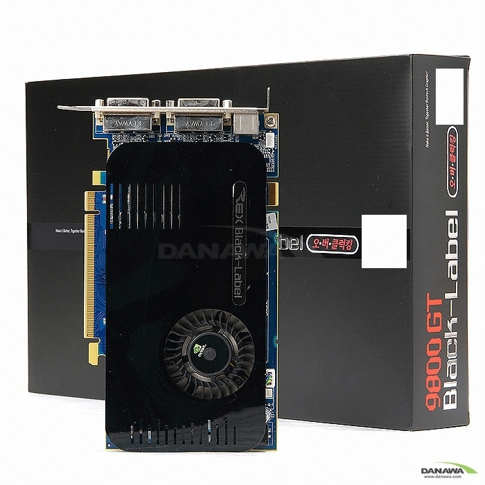 Rextech 블랙라벨 지포스 9800GT 오버클럭킹 512MB 쿨러마스터_이미지
