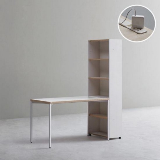 5단 콘센트형 오픈형 h형 책상