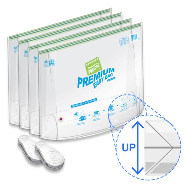 카노 업사이징 자동 요술 압축팩 특대형 (이불용) (4개)_이미지