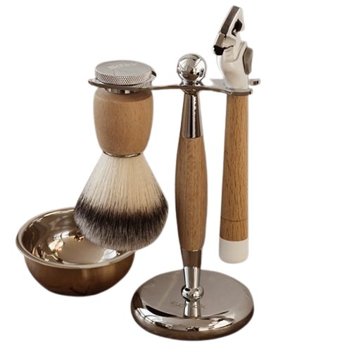 쉬크 하이드로5 내츄럴 맨즈 그루밍 바버샵 면도기 세트 (2개)_이미지