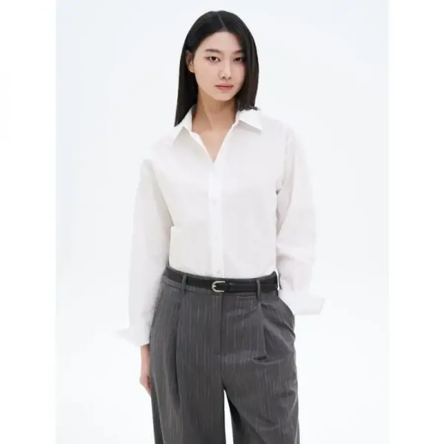 삼성물산 에잇세컨즈 베이직 셔츠 화이트 417459