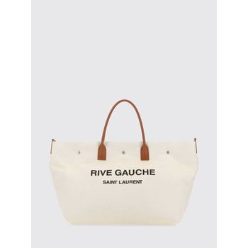 생로랑 리브 고쉬 맥시 캔버스 레더 쇼핑 토트백 153667596