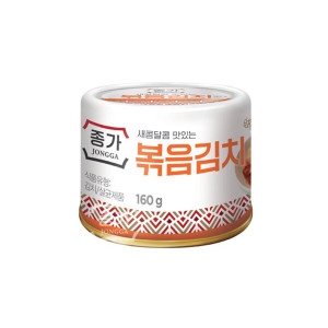 종가집 새콤달콤 맛있는 볶음김치캔 / 여행용 휴대용 김치통조림