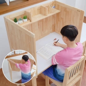 곧은나무  고무나무 접이식 가림판 독서대